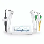 3-channel desktop multiparameter (pH/ORP/ISE/CE/OD polarographic/Tª), touch screen, wifi connection and 034-HI1131 electrode.HANNA INSTRUMENTS®