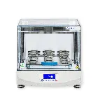 Incubator with agitation SKI 4. ARGOLAB. Max. temperature: 60ºC (0,1ºC). Temperature stability: 0.1°C (at 37°C). Circulation of forced air. Speed (rpm): 40-300. Cap.: 7 flasks of 500ml / 4 flasks of 1l. Dim. (HxWxD): 500x470x610mm