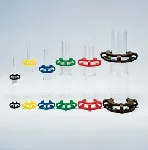 Conical joint clip made of PMP (polymethyl pentane). Connector: 14/23. Colour: Yellow