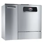 Lavadora laboratorio PLW 8683 CD [OIL CM]. MIELE. Capacidad: 64 vidrios de cuello estrecho o 196 tubos/viales o 128 frascos o 98 pipetas. Bomba dosificadora para detergente líquido. Carro modular y sistema EasyLoad. Display táctil: M Touch Flex. Conexión en red a través de WiFi. Secado con aire caliente eficiente DryPlus. Superv. de la conductividad y juntas resistentes al aceite y la grasa. Medidas externas AlxAnxPr (mm): 835x898x695