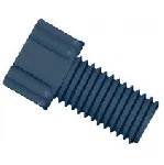 Gripper conector PP 1/4'-28 for 1/16' D.E. Black. DIBA OMNIFIT