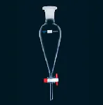 Separating funnel, conical PTFE stopcock, with stopper. SCHARLAU. Cap. (ml): 50. Socket: 19/26