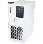 Refrigerador de circulación (chillers) Microcool MC 350. LAUDA. Rango de temperatura (ºC): -10 a 40. Estabilidad temperatura (K): ±0,5. Potencia frigorífica (kW): 0,20 (0 ºC), 0,12 (-10 ºC). Caudal (L/min) - Presión (bar): 16 -0,35. Volumen de llenado mín./máx. (L): 4/7. Dimensiones An x Al x Pr (mm): 240x500x400
