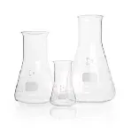 Erlenmeyer Flasks, narrow mouth, gratuated, DIN 1773