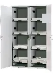 Cabinets for storage of corrosive products (acids and bases)