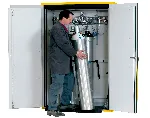 Cabinets for storage of gas bottles