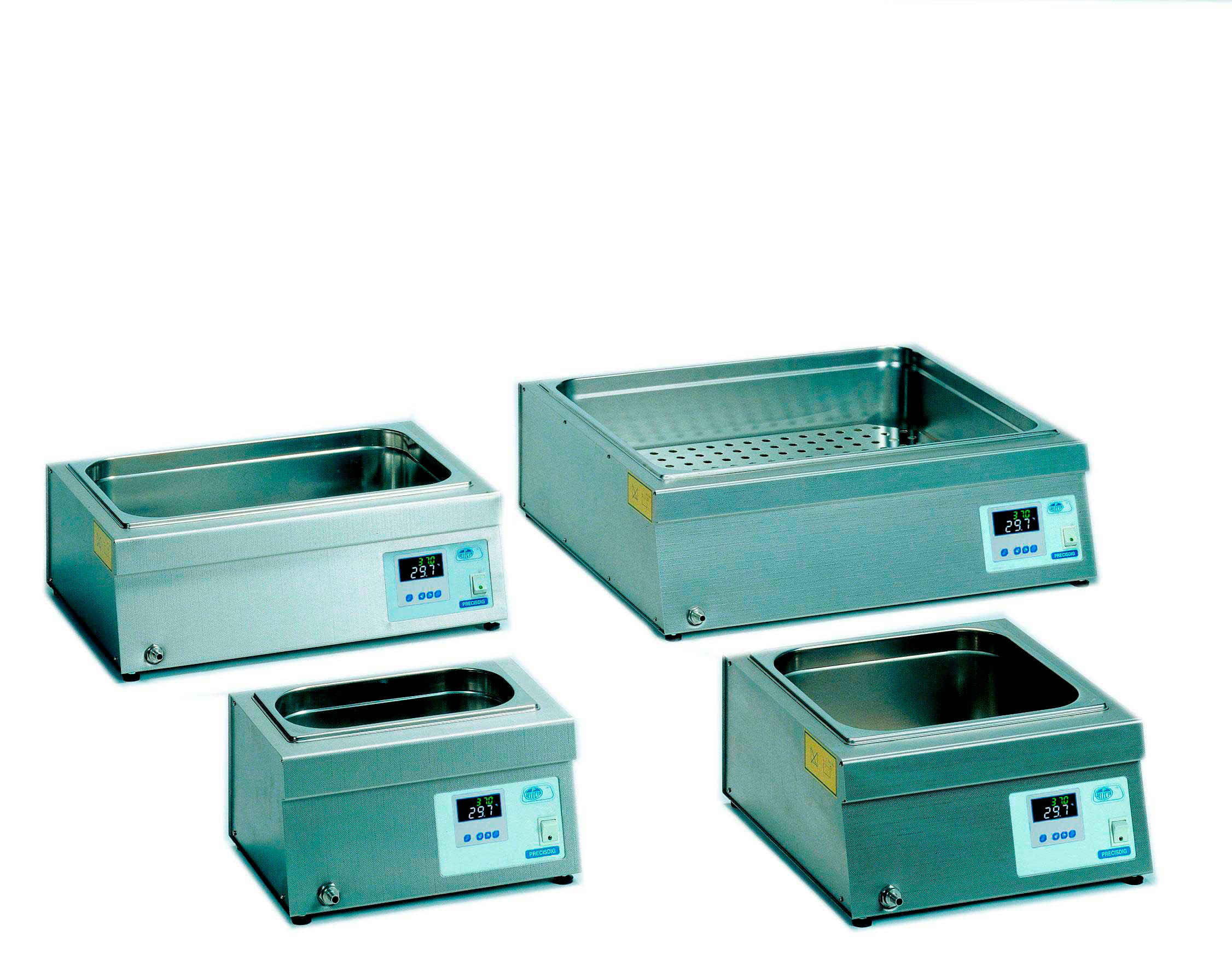 Water baths with or without anti-evaporation folding lid Precisdig
