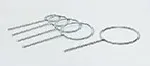 Closed ring retort supports made from galvanized steel