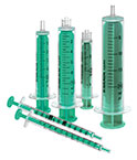 Sterile plastic syringes 2 pieces