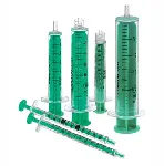 Sterile plastic syringes 2 pieces