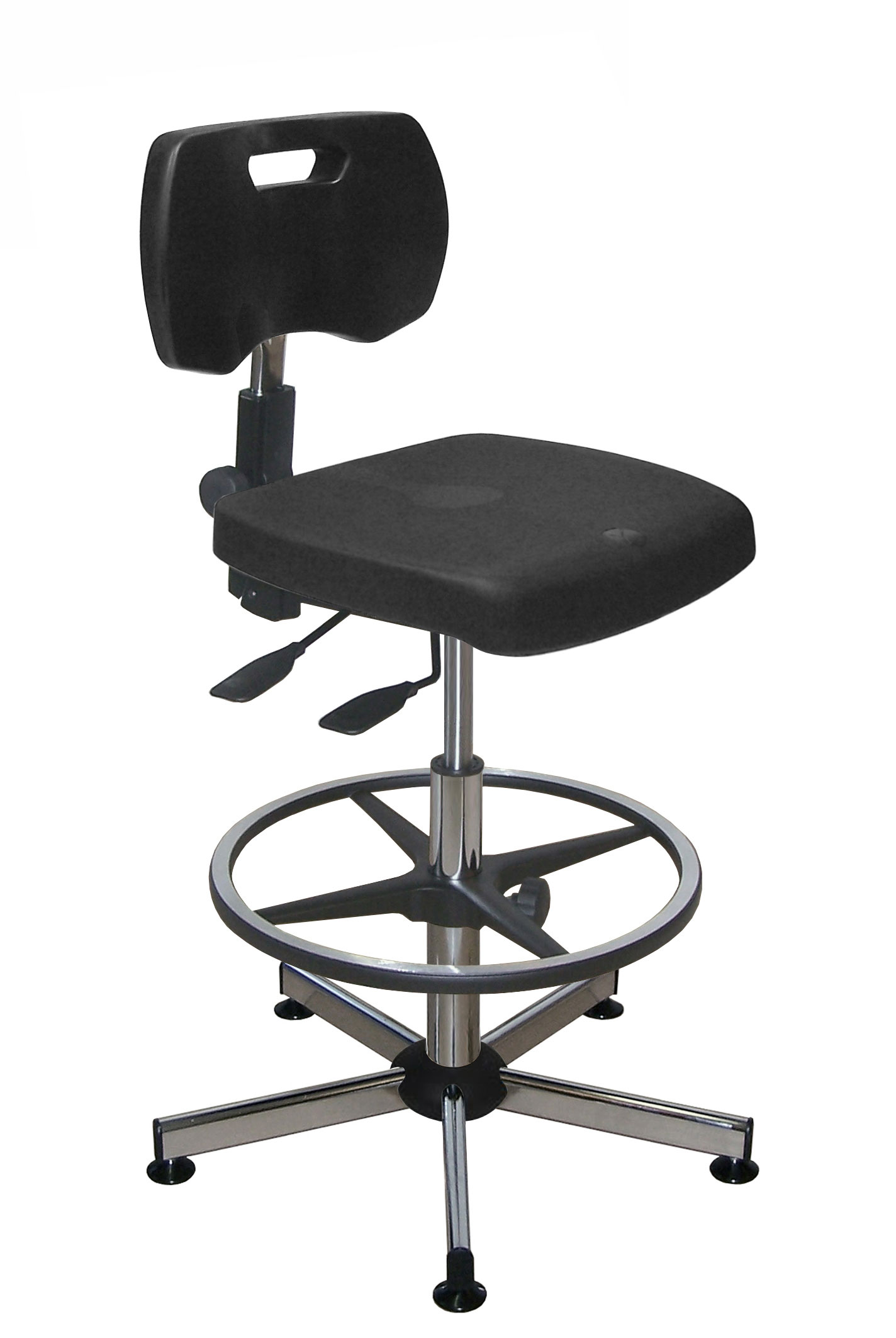 Ergonomic laboratory chairs and stools