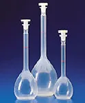 Volumetric flasks of PMP with cap