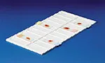 Tray for microscope slides of PVC