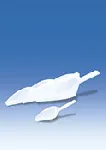 Measuring scoops of polyethylene