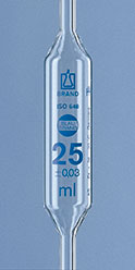 Volumetric pipettes, one mark, class AS, serialized and certified, AR-GLAS® glass