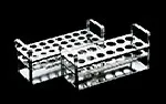Test tube racks with linking guides