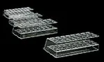 Transparent methacrylate tube racks