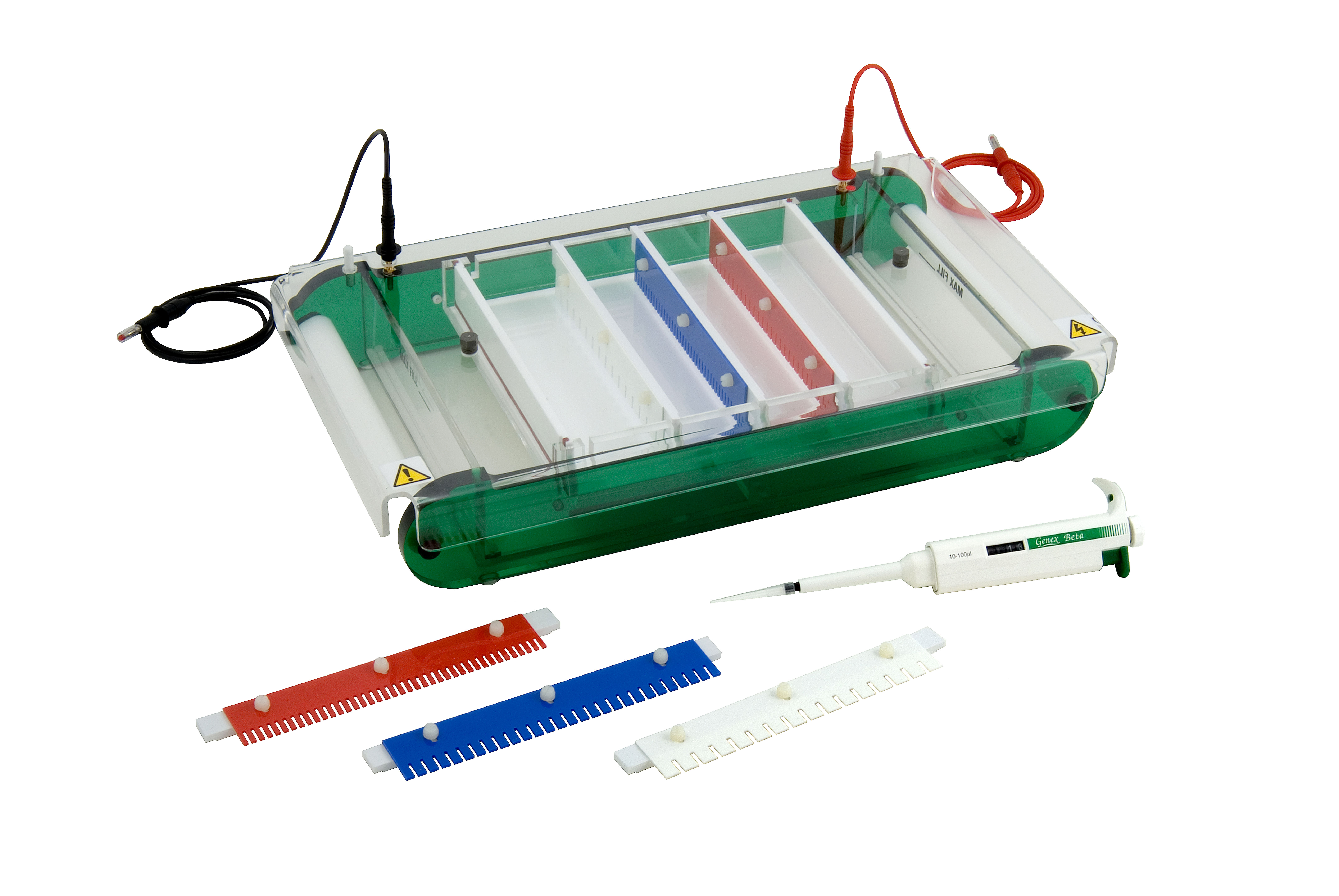 MAXI and MAXI-PLUS horizontal electrophoresis gel units