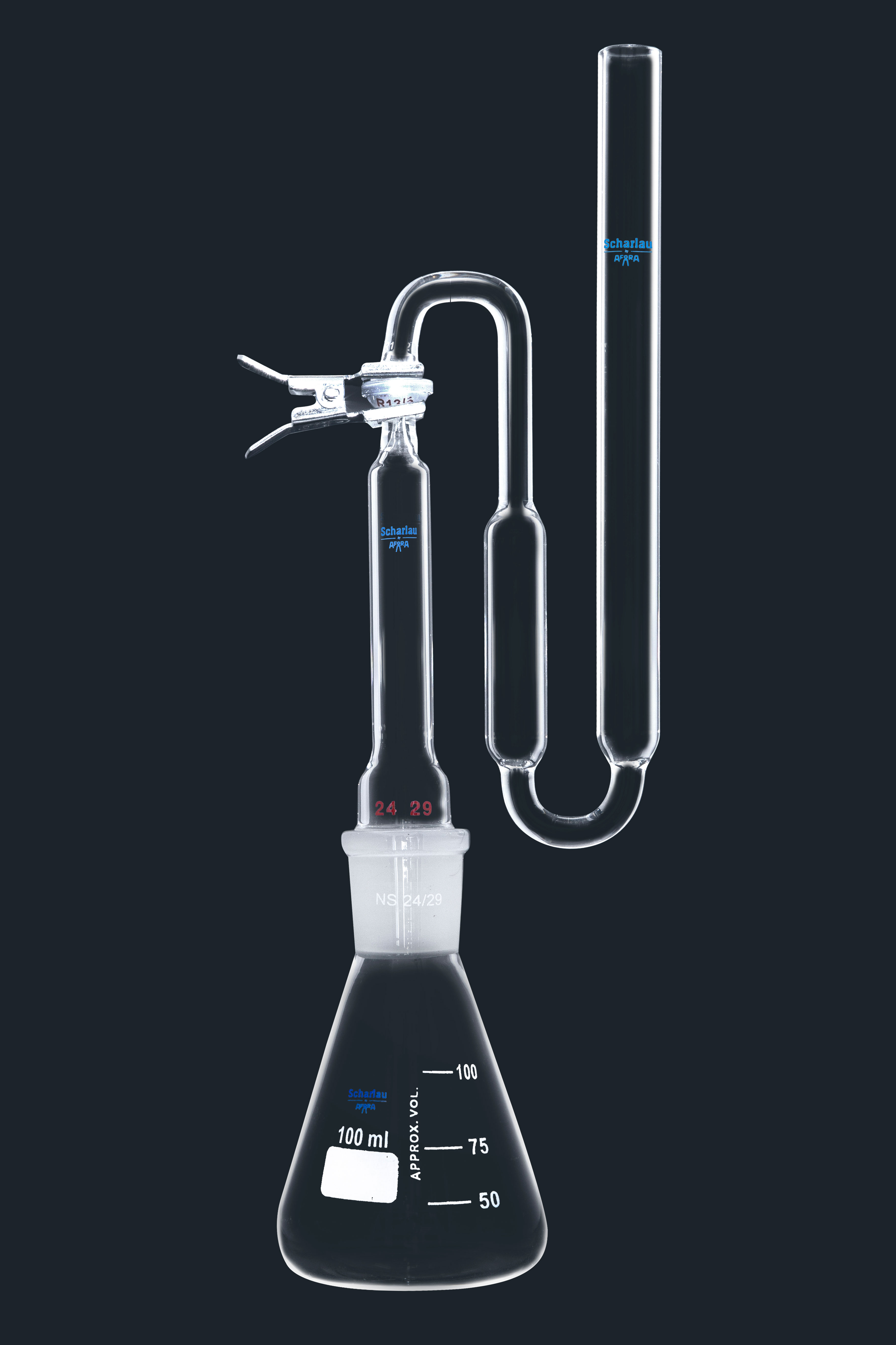 Glass apparatus for arsenic determination