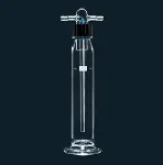 Gas washing bottles with SVL thread