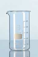 Beakers, tall form, graduated, borosilicate glass
