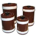 Jarras cilíndricas de porcelana