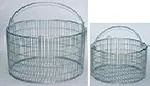 Stainless steel wire baskets for Selecta autoclaves