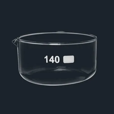 GLASSWARE EVAPORATING DISHES, CRUCIBLES, CRYSTALLISING DISHES AND DESICCATORS