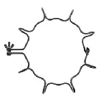Metalic clamp for flat flange FG, stainless steal