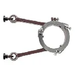 Metalic clamp for flat flange FG100 with two fixers