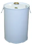 White metalic container