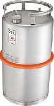 Safety transportation barrel and canisters with screw cap, 1 ½'