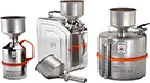 Stainless steel funnels