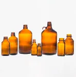 Amber glass flasks