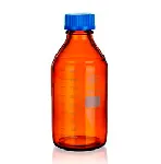 Amber laboratory bottle