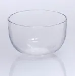 Clear quartz low form crucibles without lid
