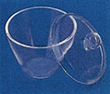 Clear quartz medium form crucibles without lid