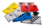Danger labels for hazardous goods transport