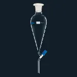 Separating funnels, conical, with needle-valve plug
