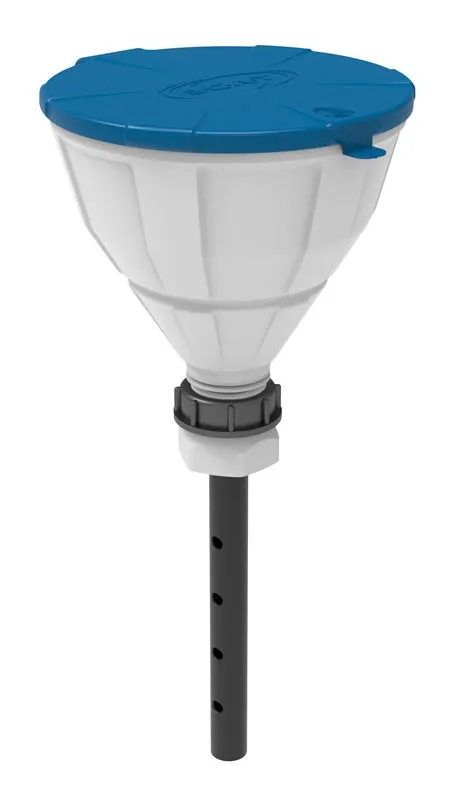 WASTE CONTAINERS, SAFETY FUNNELS AND CAPS