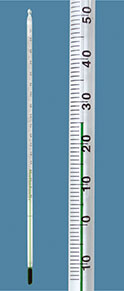 Termometri bacchetta di uso generale, parziale 75mm, diametri 5,5 a 6,5, qualità superiore