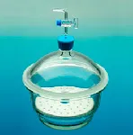 Glass desiccators with straight stopcock, without porcelain disk