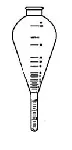 ASTM D96, D2709. Pear shaped centrifuge tube for determination of water and sediment in oil