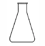 ASTM D938. 125 ml Erlenmeyer flask for freezing test paraffins
