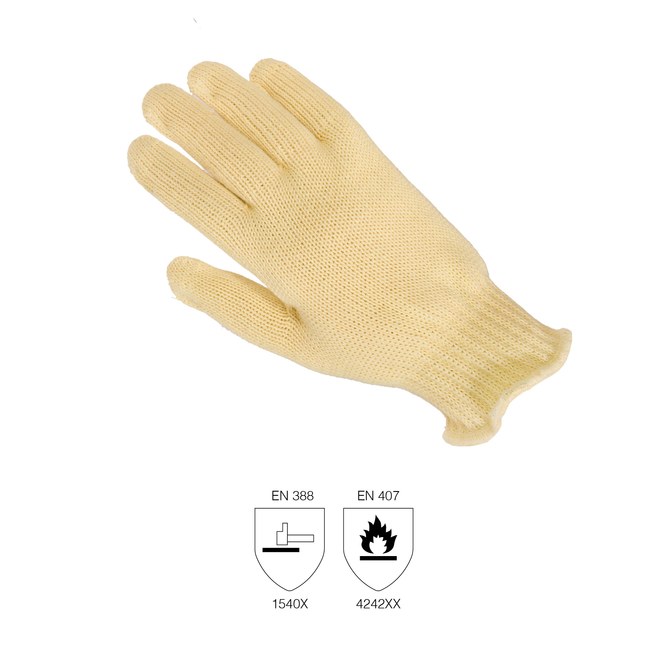 Gloves Kevlar® seamless knitted cotton lining