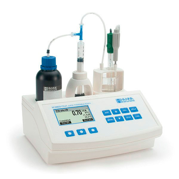 HI84532 Titratable Acidity Mini Titrator for Fruit Juice Analysis