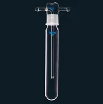 Cooling trap, cone size 45/40, 400x52 mm, side hose connections