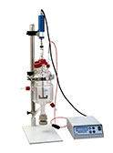 Minireactor compacto para síntesis en fase líquida con agitación mecánica y encamisado