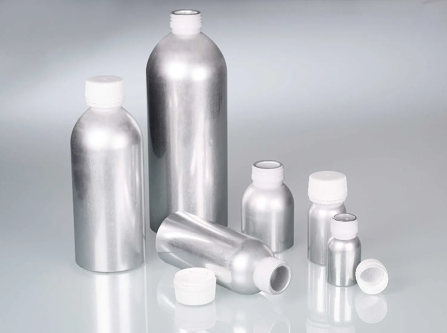 BOTTIGLIE E FLACONI IN PLASTICA ED ALLUMINIO