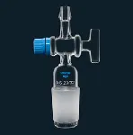 Straight glass stopcock with ground joint and olive